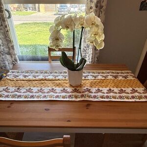 ✨ World Market Floral Boho Yellow Table Runner — Home Dining ✨ SALE 3 for $15!